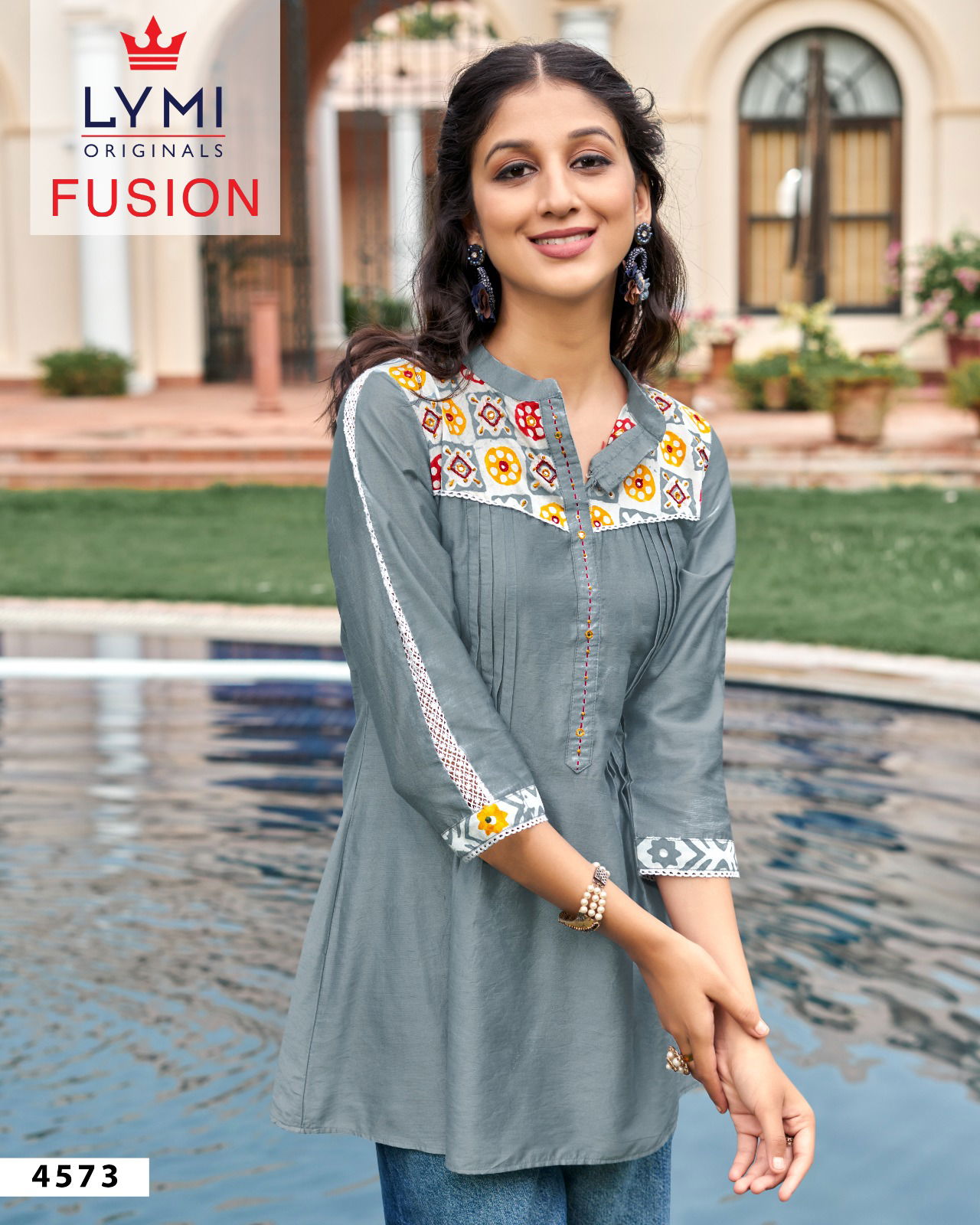 Lymi Fusion Trending Designer Western Ladies Top Catalog
